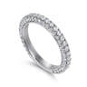 14K White Gold Diamond Matching Wedding Band - 1.21 ct