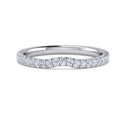 14K White Gold Diamond Matching Wedding Band