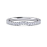 14K White Gold Diamond Matching Wedding Band - 0.25 ct