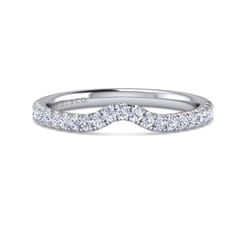 14K White Gold Diamond Matching Wedding Band