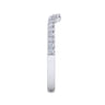 14K White Gold Diamond Matching Wedding Band - 0.25 ct