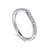 14K White Gold Diamond Matching Wedding Band - 0.25 ct