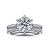 14K White Gold Diamond Matching Wedding Band - 0.25 ct