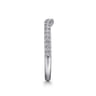 14K White Gold Diamond Matching Wedding Band - 0.25 ct