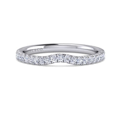 14K White Gold Diamond Matching Wedding Band