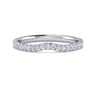 14K White Gold Diamond Matching Wedding Band - 0.25 ct