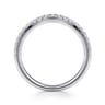 14K White Gold Diamond Matching Wedding Band - 0.25 ct