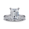 14K White Gold Diamond Matching Wedding Band - 0.25 ct