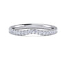 14K White Gold Diamond Matching Wedding Band - 0.25 ct