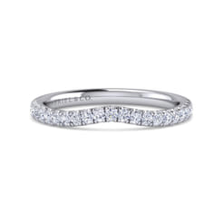 14K White Gold Diamond Matching Wedding Band