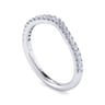 14K White Gold Diamond Matching Wedding Band - 0.25 ct