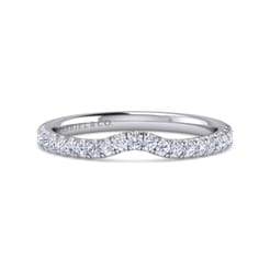 14K White Gold Diamond Matching Wedding Band