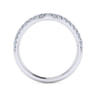 14K White Gold Diamond Matching Wedding Band - 0.25 ct