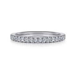 14K White Gold Diamond Matching Wedding Band
