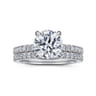 14K White Gold Diamond Matching Wedding Band - 0.4 ct