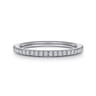 14K White Gold Diamond Matching Wedding Band - 0.18 ct