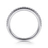 14K White Gold Diamond Matching Wedding Band - 0.18 ct