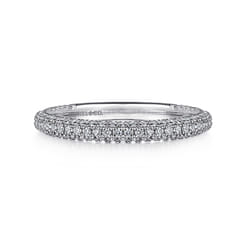 14K White Gold Diamond Matching Wedding Band