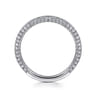 14K White Gold Diamond Matching Wedding Band - 0.55 ct