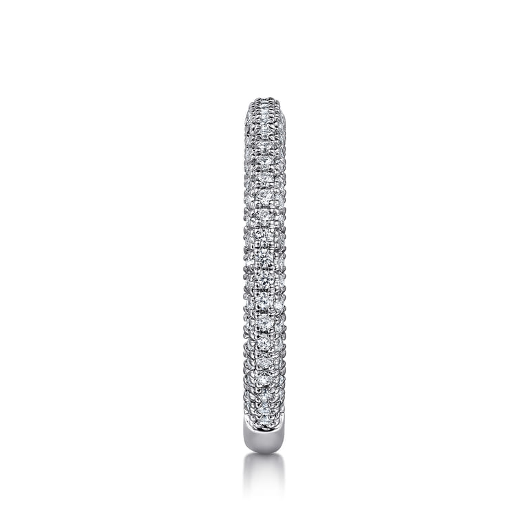 14K White Gold Diamond Matching Wedding Band - 0.55 ct - Shot 5