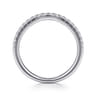 14K White Gold Diamond Matching Wedding Band - 0.25 ct