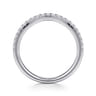 14K White Gold Diamond Matching Wedding Band - 0.25 ct