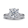 14K White Gold Diamond Matching Wedding Band - 0.25 ct
