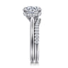 14K White Gold Diamond Matching Wedding Band - 0.25 ct