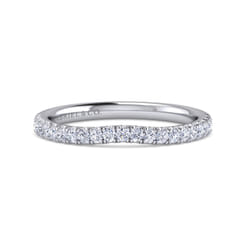 14K White Gold Diamond Matching Wedding Band