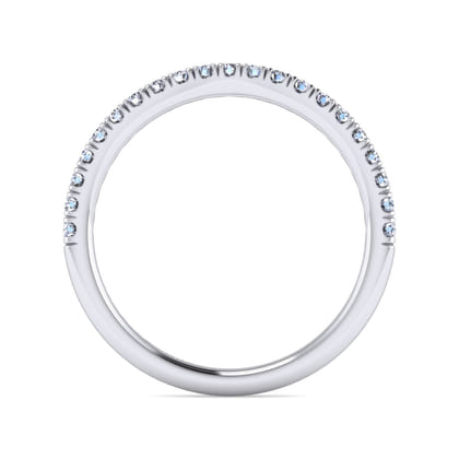 14K White Gold Diamond Matching Wedding Band
