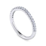 14K White Gold Diamond Matching Wedding Band - 0.25 ct
