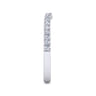 14K White Gold Diamond Matching Wedding Band - 0.25 ct