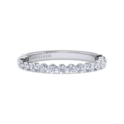 14K White Gold Diamond Matching Wedding Band