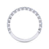 14K White Gold Diamond Matching Wedding Band - 0.48 ct