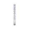 14K White Gold Diamond Matching Wedding Band - 0.48 ct