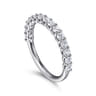 14K White Gold Diamond Matching Wedding Band - 0.64 ct