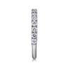 14K White Gold Diamond Matching Wedding Band - 0.64 ct