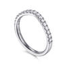 14K White Gold Diamond Matching Wedding Band - 0.3 ct