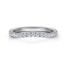 14K White Gold Diamond Matching Wedding Band - 0.3 ct