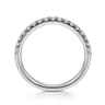 14K White Gold Diamond Matching Wedding Band - 0.3 ct