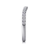 14K White Gold Diamond Matching Wedding Band - 0.3 ct