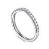 14K White Gold Diamond Matching Wedding Band - 0.3 ct