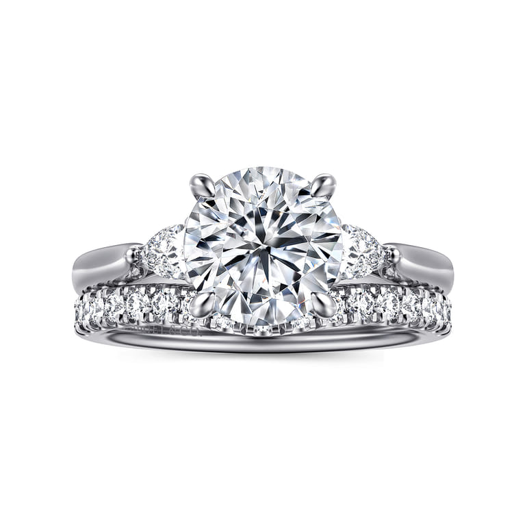 14K White Gold Diamond Matching Wedding Band - 0.3 ct - Shot 4