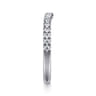 14K White Gold Diamond Matching Wedding Band - 0.3 ct