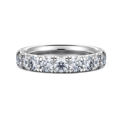 14K White Gold Diamond Matching Wedding Band