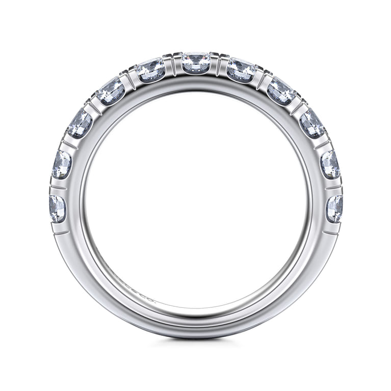 14K White Gold Diamond Matching Wedding Band - 1.42 ct - Shot 2
