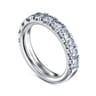 14K White Gold Diamond Matching Wedding Band - 1.42 ct