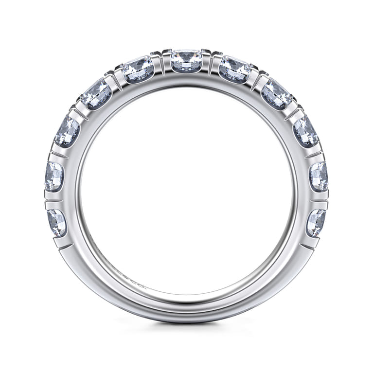 14K White Gold Diamond Matching Wedding Band - 1.95 ct - Shot 2