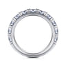 14K White Gold Diamond Matching Wedding Band - 1.95 ct