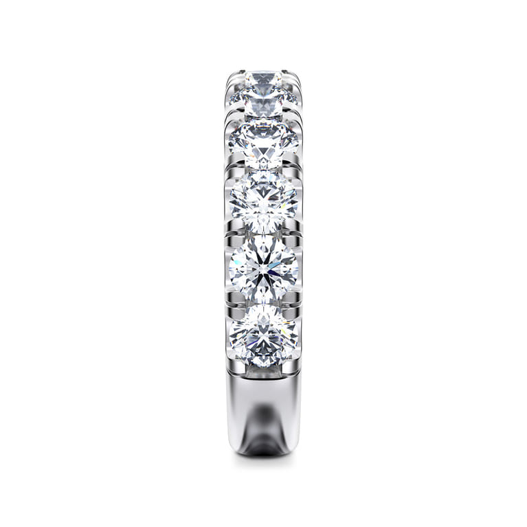 14K White Gold Diamond Matching Wedding Band - 1.95 ct - Shot 5
